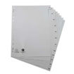 Picture of A4 RECYCLED PLASTIC DIVIDERS GREY JAN -DEC X12